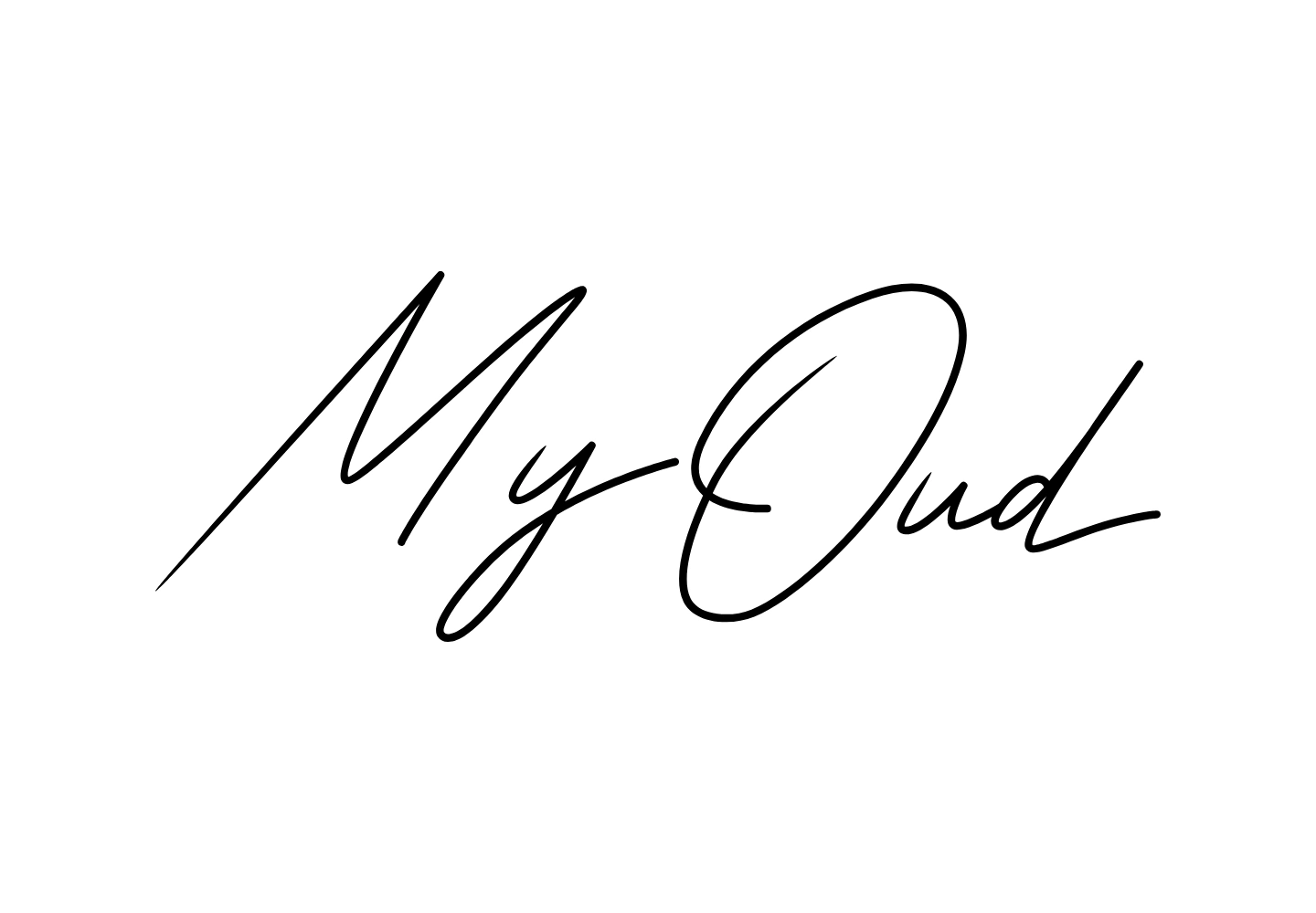 The My Oud handwritten signature logo in black on white.